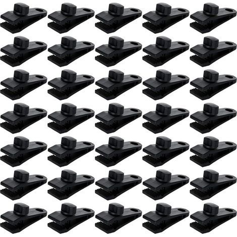 Lot De 30 Clip De Bâche Tente, Pince Pour Bâche De Verrouillage, Pince Pour Bache Pince Pour Auvent Fixation Bache Camping Toile Ombrage Bache De Piscine (1/5)