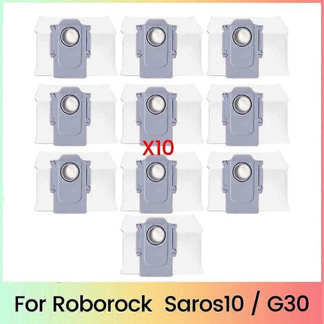 Ersatz-Staubbeutel aus Vliesstoff für Roborock Saros10 / G30 Saugroboter (10 Stück) (1/5)