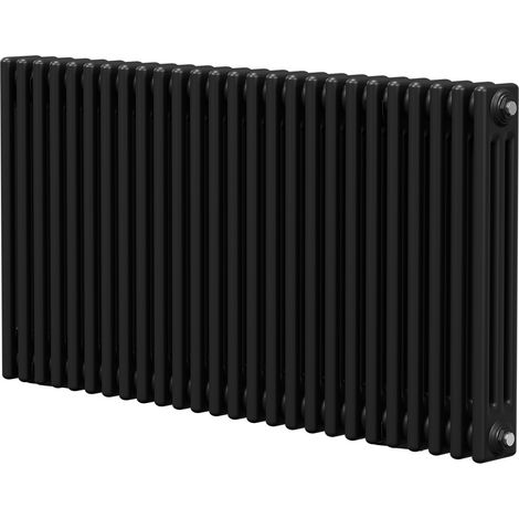 Colore Colosseum Matt Black 600mm x 1177mm Triple Panel Radiator (1/5)