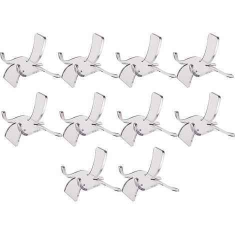 10 pièces Acrylique Présentoir Suport pour Minéraux Pierres Précieuses Rock Spécimens Geode En Cristal Boule de Corail Pièces Pierres Bijoux - S (1/5)
