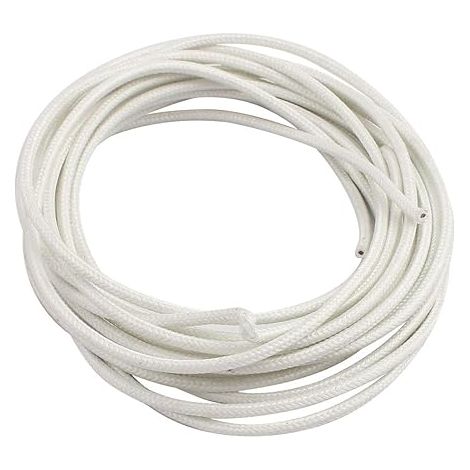 sourcing map High Temperature Cable 5M 1mm2 500C Heat Resistance White Coated Fiberglass Conductor Copper Wire High Temperature (1/3)