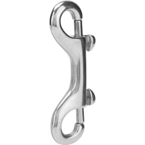 Doppelseitiger Karabiner aus Edelstahl 316, Schnellverschlusszubehör für Schiffskabel, 77 mm (1/5)
