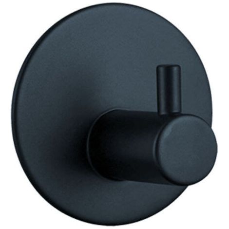 Crochet Ventouse Salle de Bain Porte Serviette Ventouse Puissant Support Accroche Torchon Cuisine Noir 4 (1/4)