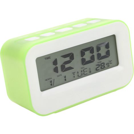 Réveil numérique LCD pour enfants avec rétroéclairage, alarmes musicales, compte à rebours et rappel d'anniversaire. (1/5)