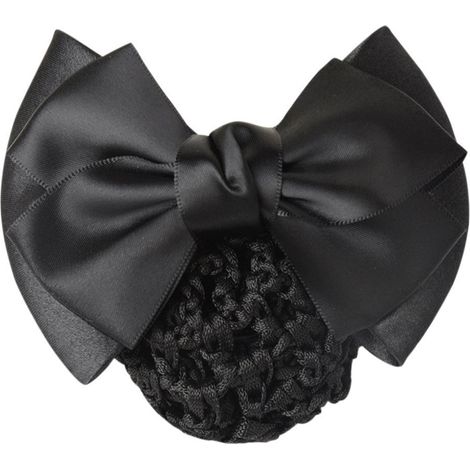 Lot de 2 pinces à cheveux noires à nœud papillon, filet, barrette, chignon (1/2)