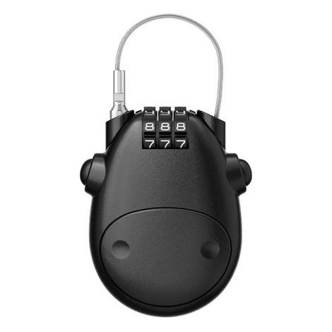 Cadenas Code à 3 Chiffres,Petits Cadenas Cable avec 75cm Câble Rétractable,Serrure à Combinaison,Serrure à Bagages,Cadenas Trotinette pour Moto,Vélo,Valises,Armoire (1/5)