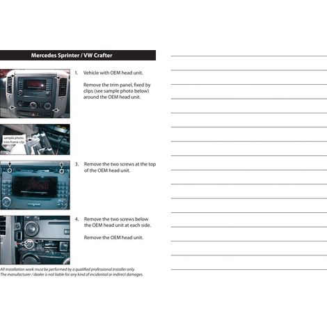 Support autoradio - GENERIQUE - Mercedes Classe A - Noir - Universel - Facile à installer (1/3)