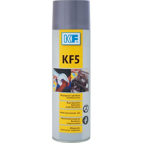 Dégrippant spray 400ml – Lubrifiant multifonction pour dégrippage et protection contre l'humidité – Non inflammable et biodégradable – KF
