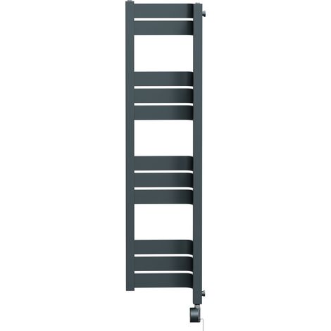 Miller Anthracite 1200mm x 300mm Incorner Digital Thermostatic Electric Heated Towel Rail (1/5)