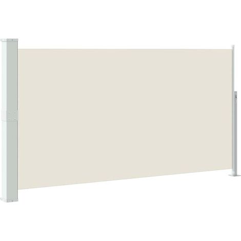 Maison Exclusive - Seitenmarkise 160x300 cm Cremeweiß (1/5)