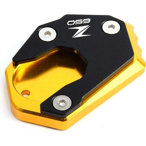 (Or) Compatible avec KAWASAKI Z650 Z 650 2024 2023 2022 2017-2021 Accessoires moto Béquille latérale Extension de béquille Plaque de support maxpower (1/3)