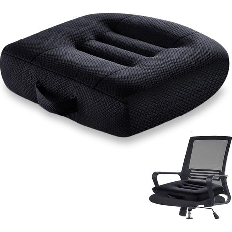 Cuscino rialzato per seggiolino auto: 40 x 40 cm Cuscino ortopedico ergonomico Cuscino extra large per sedia da ufficio, auto, sedia a rotelle o rialzo (1/5)