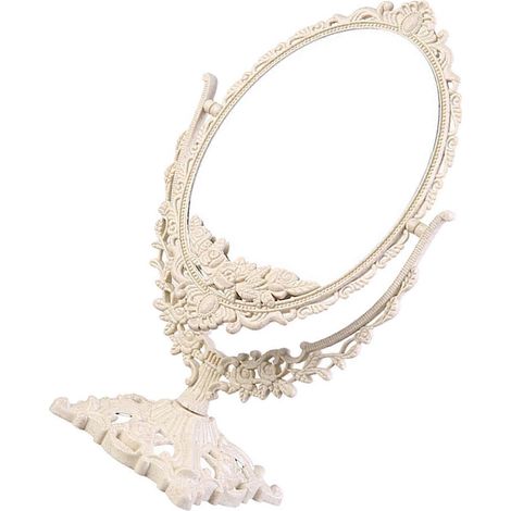 Table Mirror Desk Vanity Makeup Mirror Adjustable Mirror Rotation Mirror (1/5)