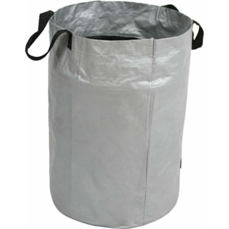 Filiyano – sac à déchets de – Grand sac à déchets de jardin réutilisable, pliable et résistant aux déchirures, gris (63 x 45 cm), 100 l (1/5)