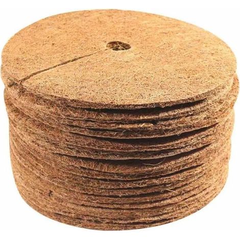 10pcs Tapis de Noix de Coco Disque paillis Pot Tapis de Protection des Plantes pour Le Jardin de l'hôtel à la Maison (40 cm) (1/5)