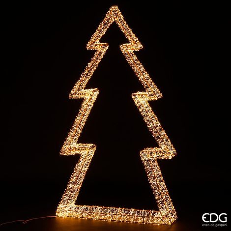 Figura luminosa "Pino" con microled a luce calda decorazione natalizia -150 cm (1/4)