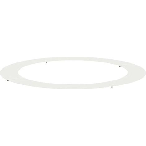 Anello per albero decorativo piatto per uso esterno 120 x 120 cm design moderno durevole in acciaio bianco 020052343
