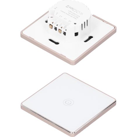 Interrupteur Intelligent WiFi Blanc, Télérupteur Sans Fil 100-240VAC 10A 600W, Commande À Distance Par Application (1/5)