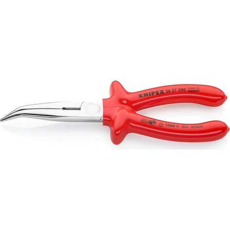Pince demi-ronde avec tranchant, certifiées VDE 200 mm, 26 27 200 (1/4)