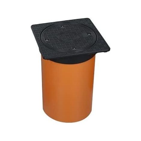 Karmat Teleskopdeckel schwarz 365 x 365 mm