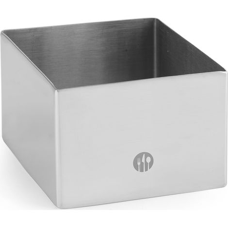 Forma kucharska cukiernicza kwadratowa do ciast potraw 80x80x(H)45mm Hendi 512173 (1/3)