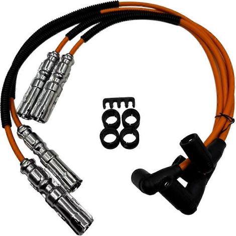 Kit de faisceau d'allumage haute tension compatible avec bougies d'allumage OE 06A905409E - Kit complet de faisceau d'allumage et accessoires d'installation (1/5)