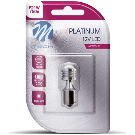 AMPOULE LED X 1 - BA15S 4XHP LED 12-24V ORANGE (LB811Y-01B PLATINUM)