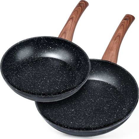 Juego de sartenes de granito BLACK&WOOD de 20/24 cm, 2 piezas. (1/5)