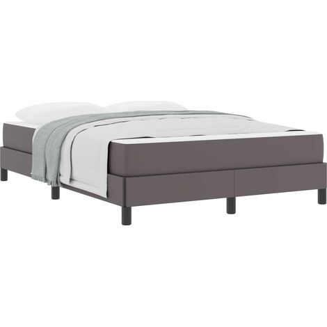 Maison Exclusive - Struttura del letto con materasso Grigio 140 x 190 cm Tessuto