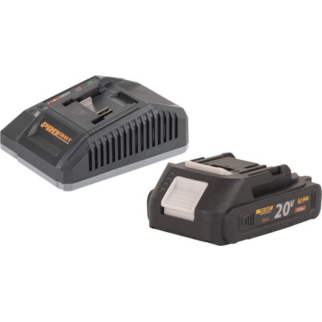 Procraft Starter Pack C20/4 Caricabatterie 20 V 4 A + 1x batteria 20/2A 2,0 Ah
