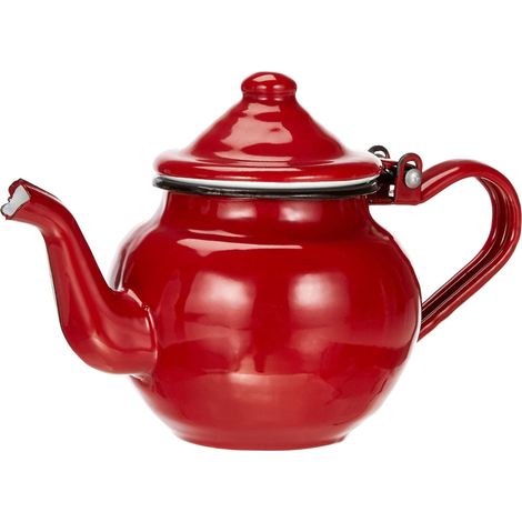 Tetera esmalte rojo 0,45 litros (1/3)