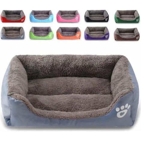 Panier pour chien extra large, coussin doux et chaud, niche/couverture lavable - Vert (1/3)
