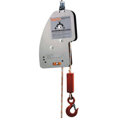 CARRUCOLA SOLLEVAMENTO DI SICUREZZA SERVO- PULLEY CORDA 30m PORTATA 50kg KAPRIOL