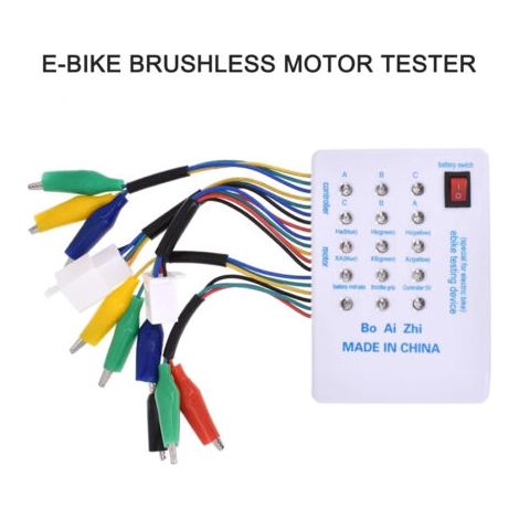 Le testeur de moteurs sans balais convient aux automobiles, aux vélos et aux scooters avec une alimentation de 24V/36V/48V/60V/72V. (1/5)