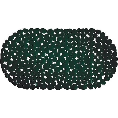Tapis Fond de baignoire PVC GALETS 35x68cm Vert Foncé MSV
