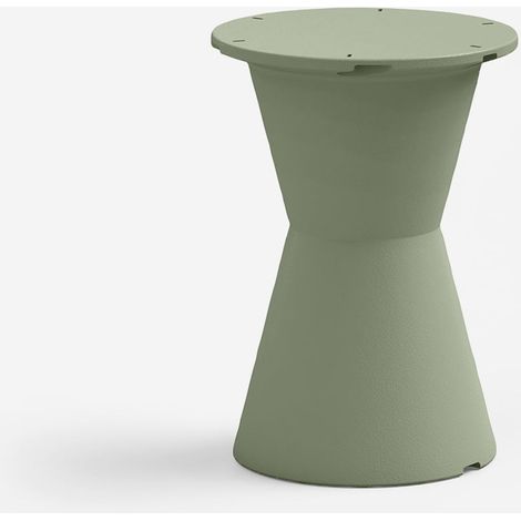 Runder Gartentisch aus Polyethylen im minimalistischen Design Dot - Dunkel Grün (1/3)