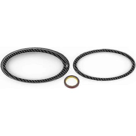 Front- und Heck-Logo-Emblem-Abdeckung aus ABS, passend für Subaru Forester Outback XV ab 2022 (Carbon)