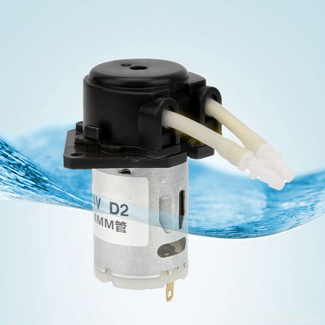 D-2 24mm DC 24V DIY Peristaltik-Flüssigkeitspumpe Dosierpumpe für Laboranalysen (Schwarz) (1/5)
