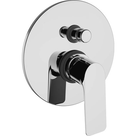 Mitigeur de Douche Encastré AQUANCE Bery 2 Voies avec Plaque Chromé - 20241 (1/2)