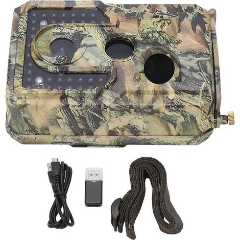 Caméra infrarouge HD, étanche IP54, photo 16 MP, vidéo 1080p pour la surveillance et la chasse
