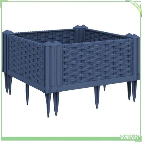 Jardinière - FAFEICY - 368004 - bleu gris - PP (polypropylène) - modulable 4 panneaux (1/5)