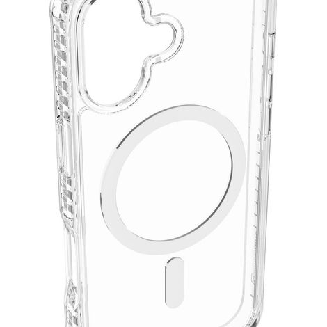 Cellularline Ultra Strong Mag - iPhone 17 Funda transparente ultra protectora con bordes reforzados en material anti impactos, diseñada para absorber los golpes (1/2)