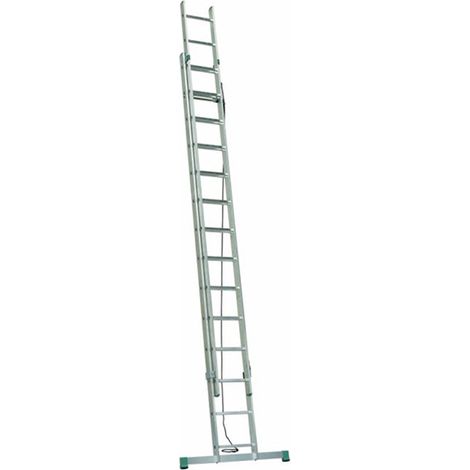 Matisère – Échelle télescopique 2 plans 3.99m pliée – 6.82m dépliée – Charge maximale 150kg – Système de verrouillage – 7314 (1/5)