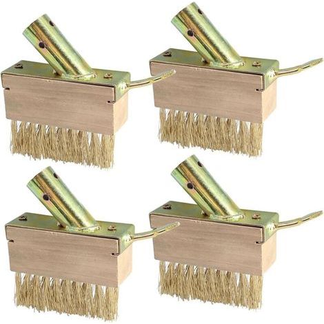 Ensemble de 4 brosses à mauvaises herbes, brosses à mauvaises herbes de remplacement pour le pavage de terrasse extérieure (1/5)