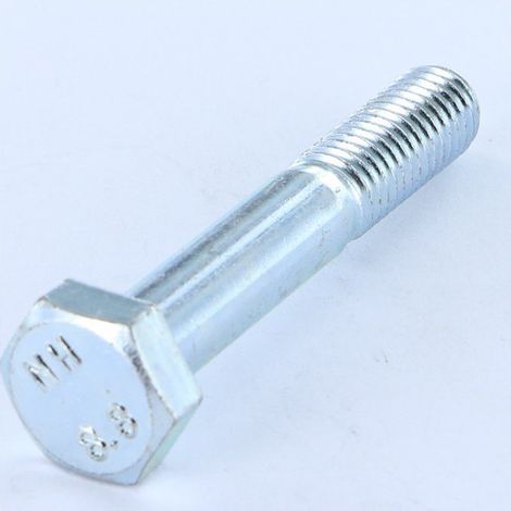 Corps de boulon filetage partiel Tête hexagonale TH M8X100 Classe 8.8 Acier brut-1 pièce