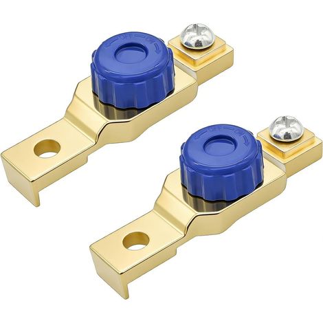 2 Pièces Interrupteur Batterie Moto, Coupe Batterie Moto 6V, 12V, 24V, 48V, 100A Interrupteur Déconnexion Moto, Isolateur Batterie, Voiture, Camion, Véhicules de Loisirs, Accessoire Anti-vol (1/5)