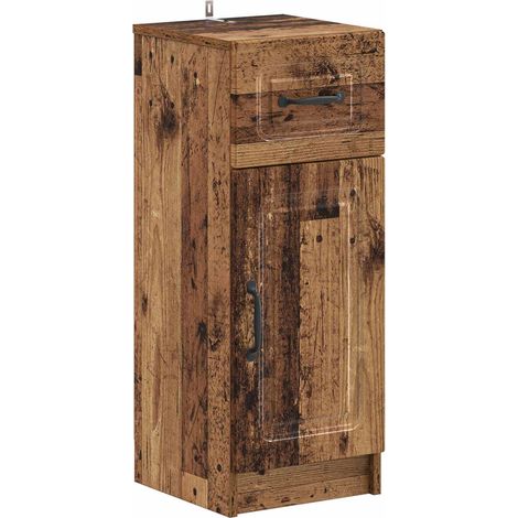 Armario de Almacenamiento para Baño UTRECHT Madera envejecida vidaXL (1/5)