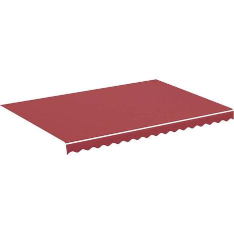 Maison Exclusive - Tessuto di Ricambio per Tenda da Sole Rosso Borgogna 330x245 cm Poliestere (1/5)