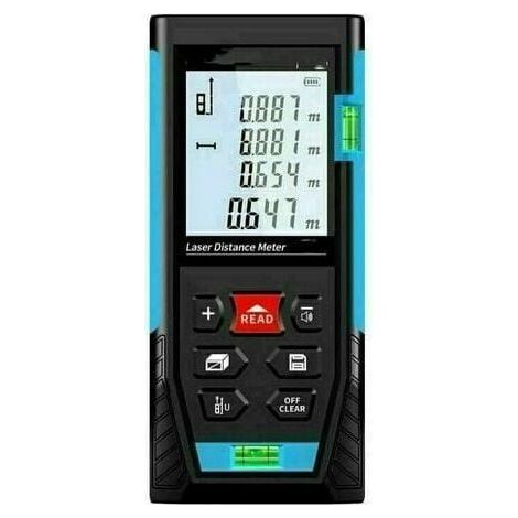 Télémètre Laser 50m, Metre Laser, Calcule Distance Surface Volume, Fonction Pythagore, Stocker 99 données, Fonction Muet, IP54 (1/4)