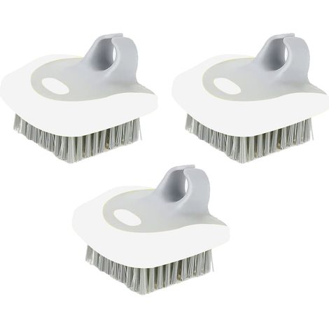 Lot de 3 brosses à légumes, poils flexibles, brosses à pommes de terre, nettoyage approfondi, idéales pour fruits et légumes frais